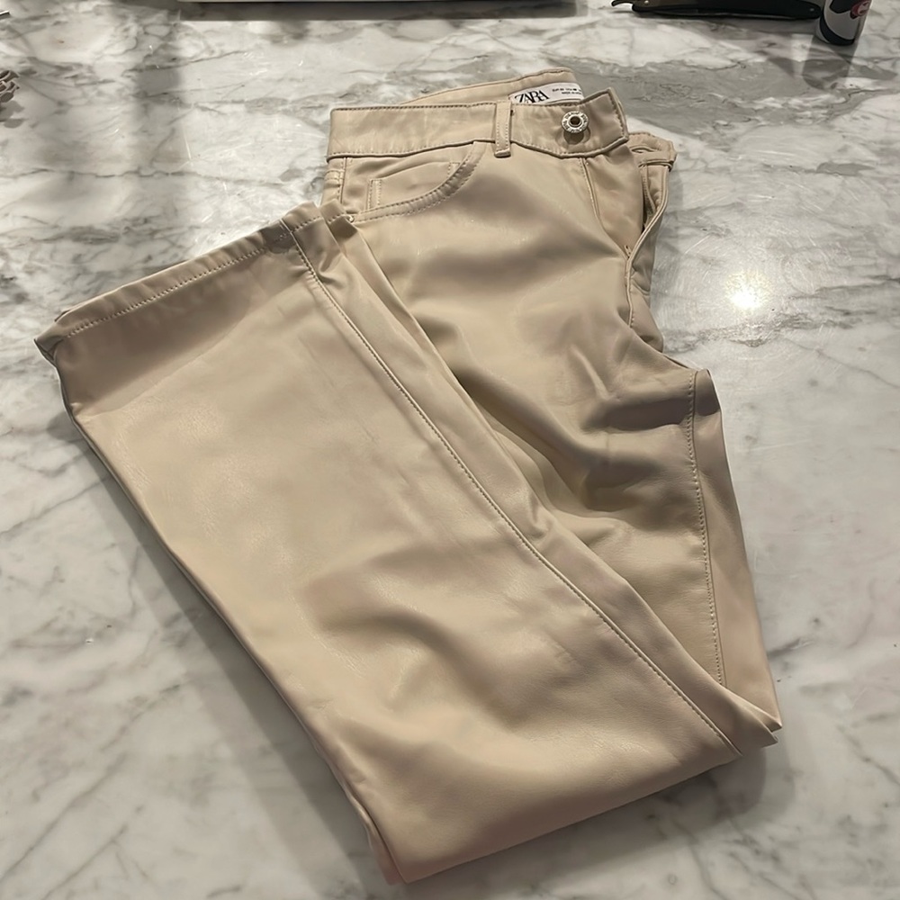 Zara faux leather pants
